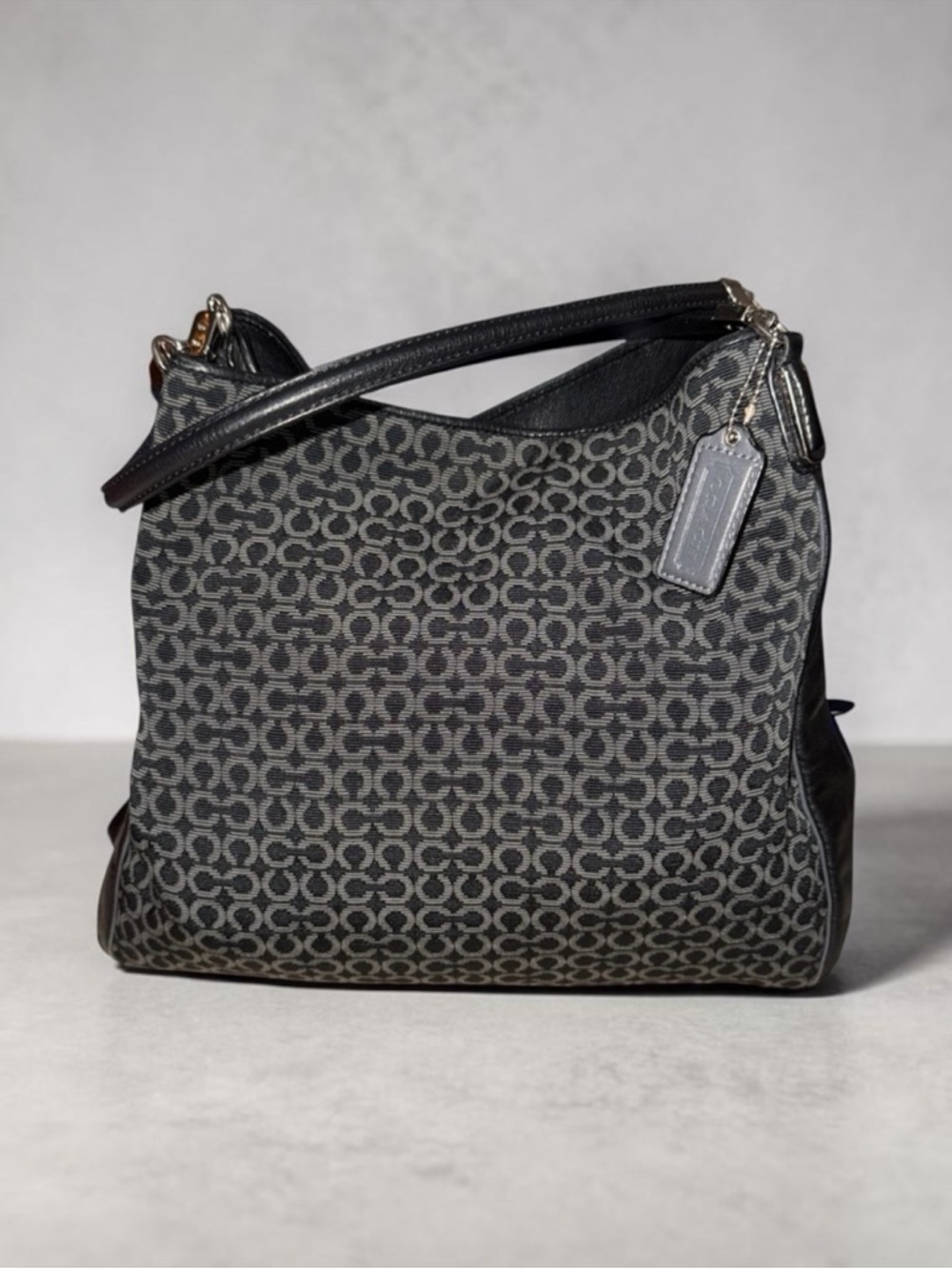 Coach Op Art Needlepoint Madison Phoebe Shoulder Bag